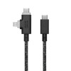 NATIVE UNION Belt Cable Duo Pro USB Type-C to USB Type-C & Lightning 240W 2.4m Cosmos Black (BELT-PROCCL-COS-NP) - зображення 2