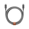 NATIVE UNION Belt Cable USB Type-C to USB Type-C Pro 240W 2.4m Zebra (BELT-PRO2-ZEB-NP) - зображення 1