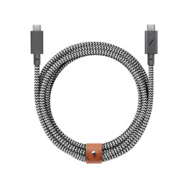 NATIVE UNION Belt Cable USB Type-C to USB Type-C Pro 240W 2.4m Zebra (BELT-PRO2-ZEB-NP)
