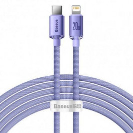 Baseus USB Type-C to Lightning Crystal Shine Series 20W 2m Purple (CAJY000305)