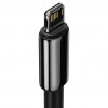 Baseus Tungsten Gold Fast Charging Data Cable USB for Lightning 1m Black (CALWJ-01) - зображення 3