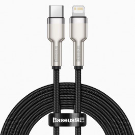 Baseus Lightning to USB Type-C Cafule Metal Data Cable PD 2m Black (CATLJK-B01)