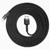 Baseus cafule Cable USB For iP 2A 3m Gray+Black (CALKLF-RG1) - зображення 5