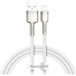   Baseus USB-A - Lightning Cafule Series Metal Data Cable 1m White (CALJK-A02)