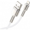 Baseus USB-A - Lightning Cafule Series Metal Data Cable 1m White (CALJK-A02) - зображення 4