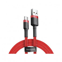   Baseus Cafule Cable USB For Type-C 3A 0.5M Red+Red (CATKLF-A09)