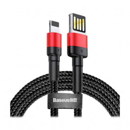 Baseus cafule Cable USB For lightning 2.4A 0.5M Red+Black (CALKLF-A19)