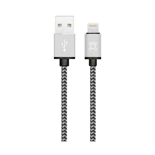 XtremeMac Lightning Nylon Cable Silver 1.2m (XCL-PRC-83) - зображення 1