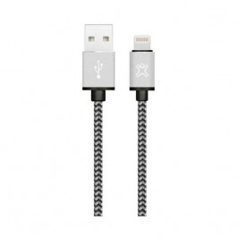 XtremeMac Lightning Nylon Cable Silver 1.2m (XCL-PRC-83)