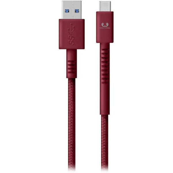 Fresh N Rebel Fabriq USB-C Cable 1,5m Ruby (2CCF150RU) - зображення 1