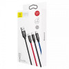 Baseus Three Primary Colors USB Type-C+Lightning+microUSB 30cm 3.5A (CAMLT-ASY01) - зображення 2