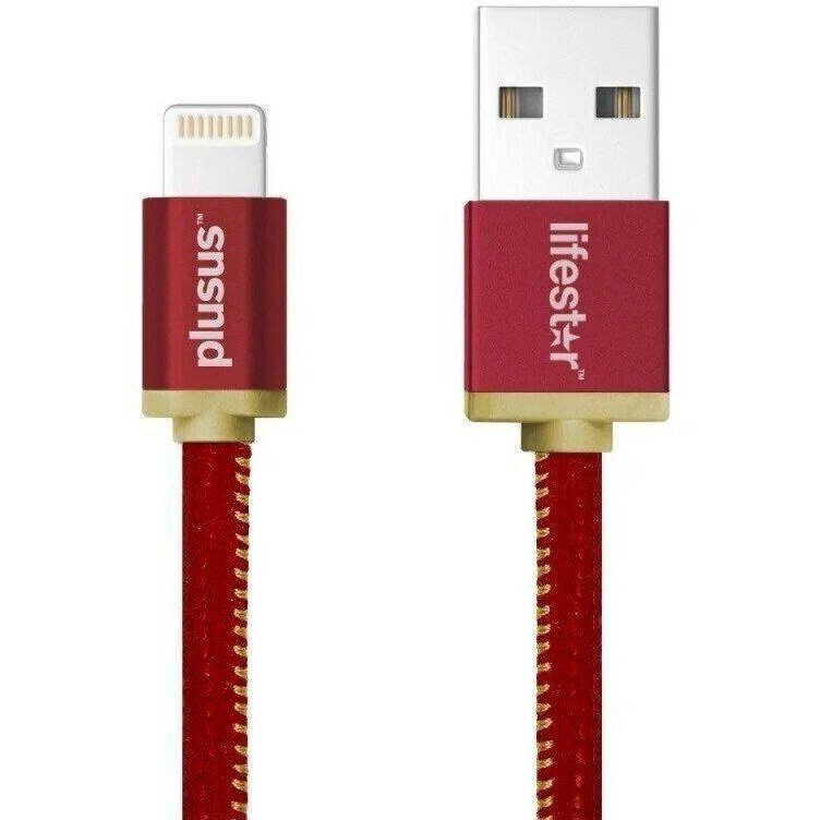 PlusUs Lightning to USB Cable LifeStar Ruby Sunset 25 cm (LST2005025) - зображення 1
