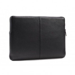 DECODED Leather Slim Sleeve with Zipper for MacBook 12" Black (D4SS12BK)