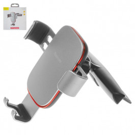 Baseus Metal Age Gravity Car Mount Silver (SUYL-J0S)