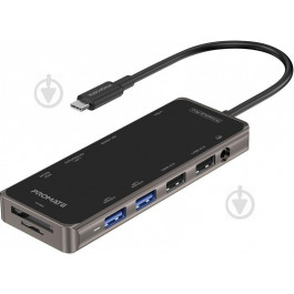 Promate Ultra-Fast Multiport USB-C Hub (primehub-pro.grey)