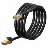 Baseus High Speed Seven types of RJ45 10Gigabit network cable 3m Black (WKJS010401) - зображення 2