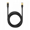 Baseus High Speed Seven types RJ45 10Gigabit network cable round cable 8m Black (WKJS010601) - зображення 1