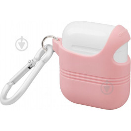 Promate Силиконовый чехол с карабином  VeilCase для Apple AirPods Pink (veilcase.pink)