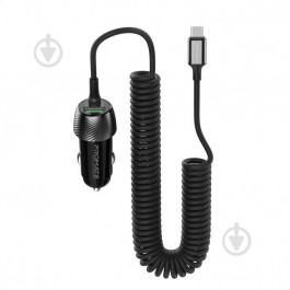   Promate PowerDrive-33PDC, 33W, USB-C + USB-A Black (powerdrive-33pdc.black)