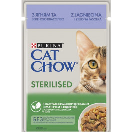 Cat Chow Adult Sterilised з ягням і зеленою квасолею 85 г 26 шт