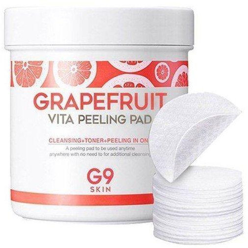 G9skin Пілінг-диски для обличчя  Grapefruit Vita Peeling Pad з екстрактом грейпфрута 100 шт (8809211653379) - зображення 1