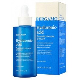 Bergamo Сироватка для обличчя  Hyaluronic Acid Essential Intensive Ampoule з гіалуроновою кислотою 150 мл (8