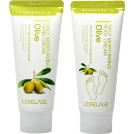 Lebelage Набір кремів для рук та ніг  Daily Moisturizing Olive Hand & Foot Cream 2 Set 100 мл х 2 шт (8809317