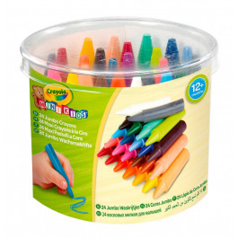 Crayola Mini Kids Набор большого воскового мела для малышей, 24 шт  256243.112