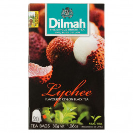 Dilmah Чай чорний  Lychee, 20 пакетиків (896866) (9312631142143)