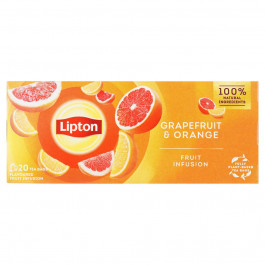   Lipton Чай фруктовий  Grapefruit&Orange, 20 пакетиків (917445) (8720608014248)