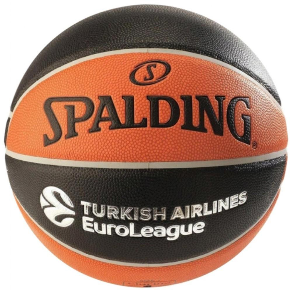 Spalding Euroleague TF-1000 Legacy (84004Z) Уні 7 Чорно-помаранчевий (689344410999) - зображення 1