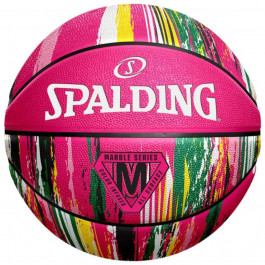 Spalding Marble Ball Pink Size 7 (84402Z)