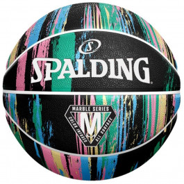 Spalding Marble Ball Black/Colorful Size 7 (84405Z)