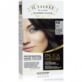 Alfaparf Il Salone Milano Plex Rebuilder перманентна фарба для волосся відтінок 4.0 - Brown 1 кс
