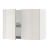 IKEA METOD 194.571.84 навісна шафа з сушаркою/2 двер, білий/Ringhult світло-сірий - зображення 1
