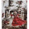 STRATEG Картина за номерами ПРЕМІУМ Танець у дворі розміром 30х40 см SS-6542 - зображення 1