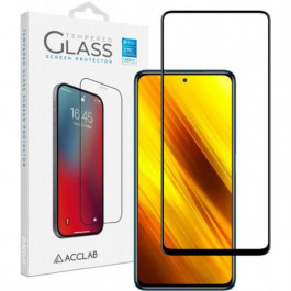 ACCLAB Защитное стекло Full Glue для Xiaomi Poco X3 Black (1283126509582)