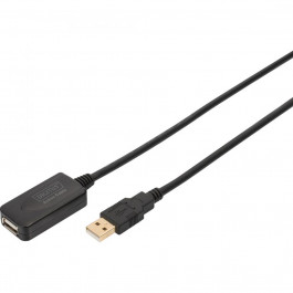 Digitus USB2.0 AM/AF 5м Black (DA-70130-4)