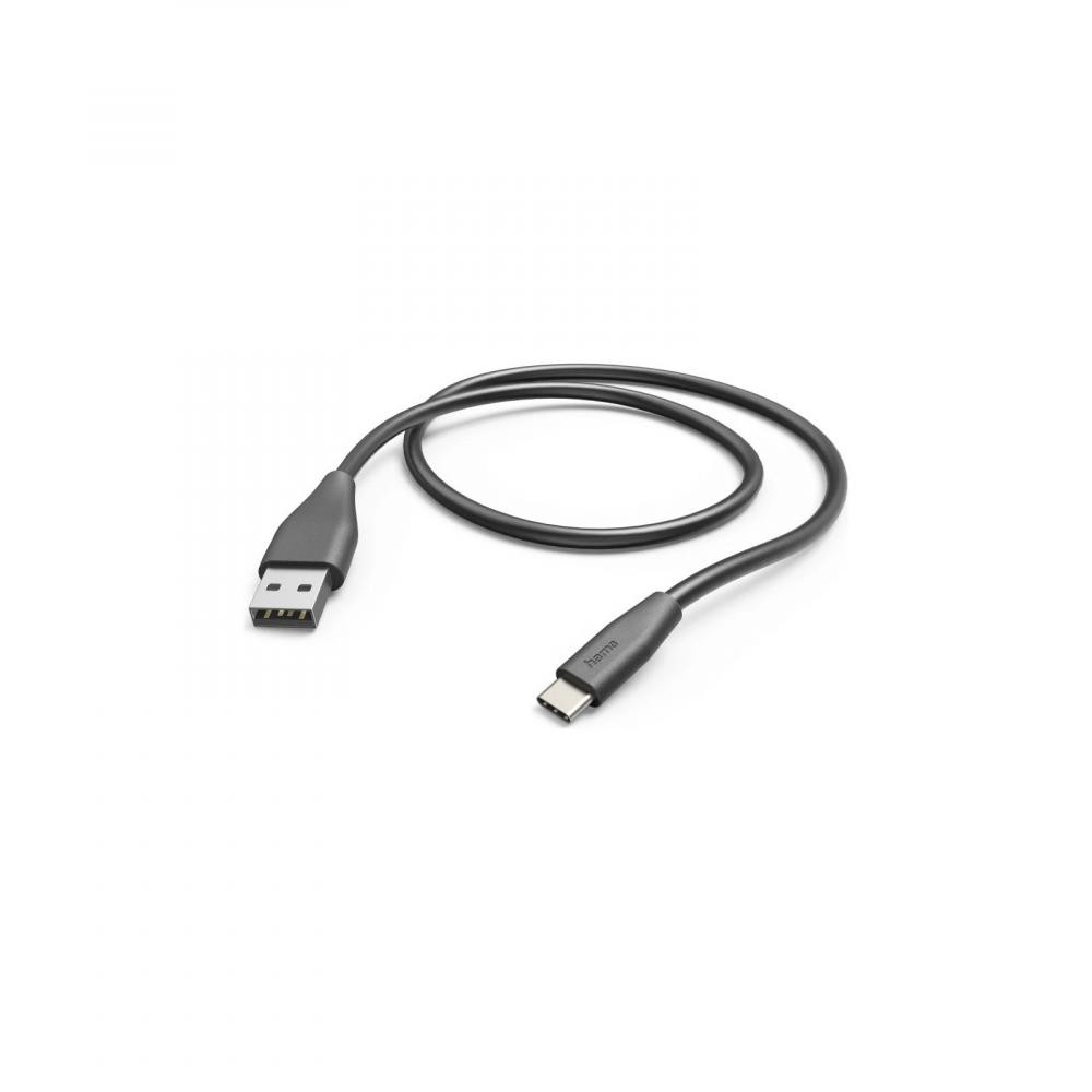 HAMA USB 2.0 AM to Type-C 1.5m Black (00201595) - зображення 1