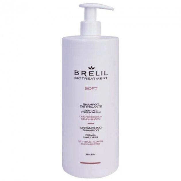 Brelil Шампунь  Biotraitement Soft Untangling Shampoo для неслухняного волосся, 1 л - зображення 1