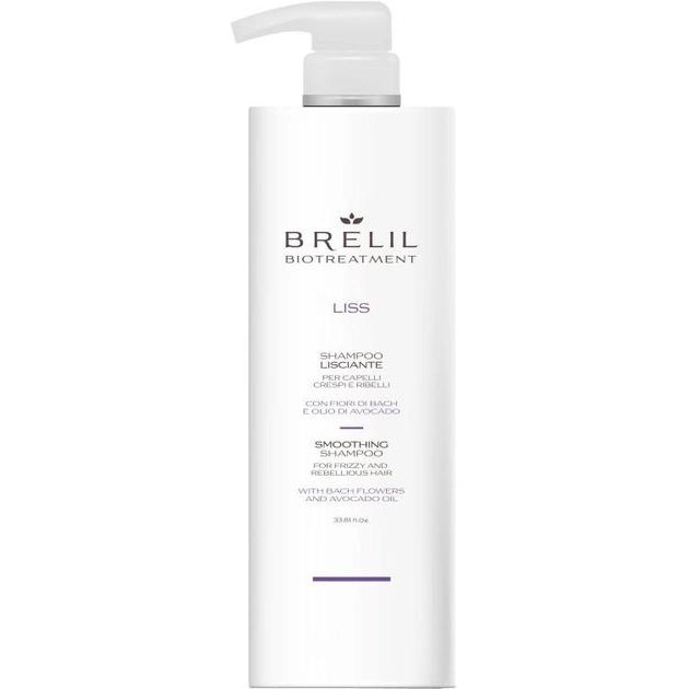 Brelil Шампунь  Biotraitement Liss Smoothing Shampoo для розгладження волосся, 1 л - зображення 1