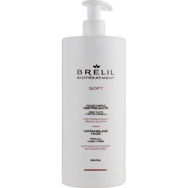 Brelil Маска  Bio Traitement Soft без силиконов для непослушных волос 1000 мл - зображення 1