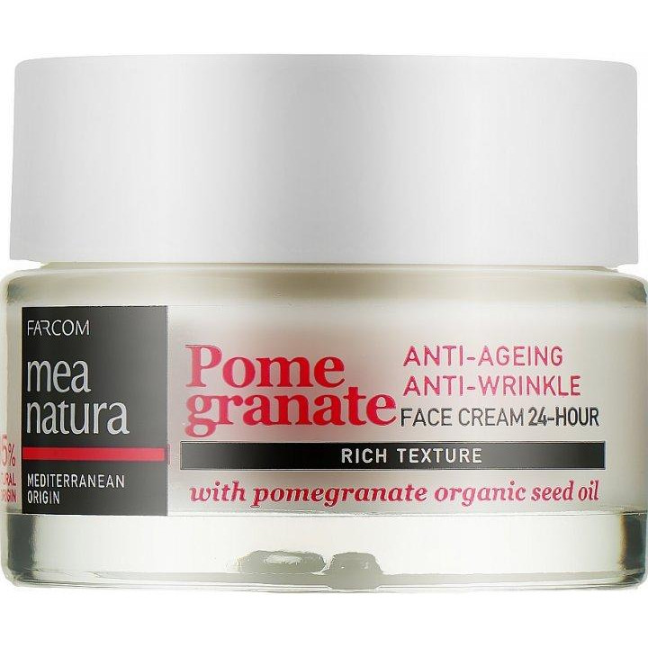 Mea Natura Антивіковий крем для обличчя  Pomegranate 24H Anti-Ageing Face Cream Rich Texture 50 мл (52026631905 - зображення 1