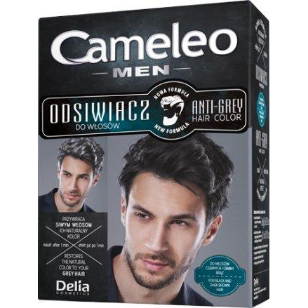 Delia Cosmetics Антиседина  Cameleo Men для брюнетов 2х8 г + 30 мл (5906750812106) - зображення 1