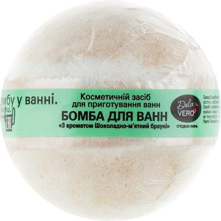 Dolce Vero Бомба для ванн с ароматом Шоколадно-мятный брауни 75 г (4820091145925) - зображення 1