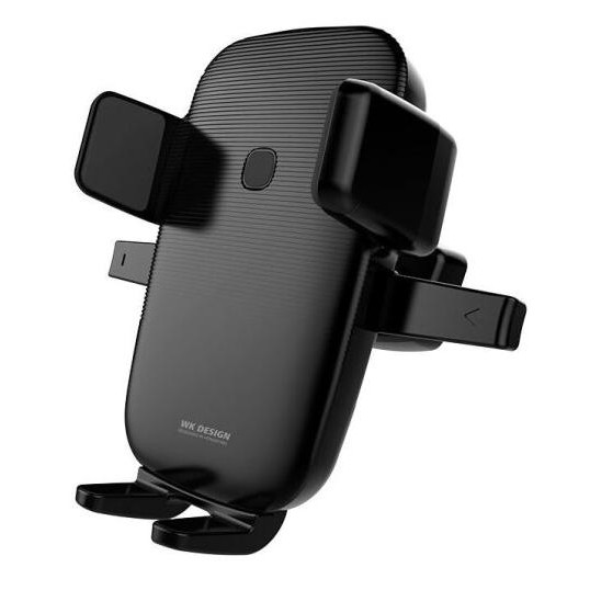 WEKOME Car Holder Wireless Charger Air Vent Enjoy 10W Black (WP-U47) - зображення 1