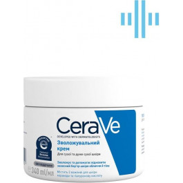 CeraVe Увлажняющий крем  для сухой и очень сухой кожи лица и тела 340 мл (3337875597227)
