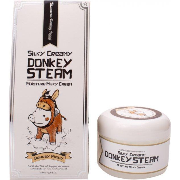 Elizavecca Крем для кожи Молочный Увлажняющий  Silky Creamy Donkey Steam Moisture Milky Cream 100 мл (880941875 - зображення 1