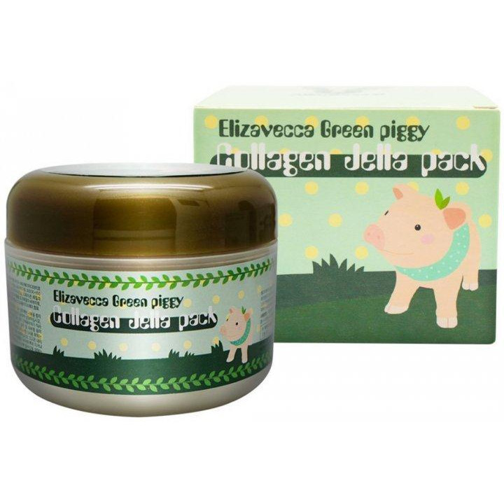 Elizavecca Green Piggy Collagen Jella Pack - Увлажняющая маска с коллагеном (8809311914035) - зображення 1