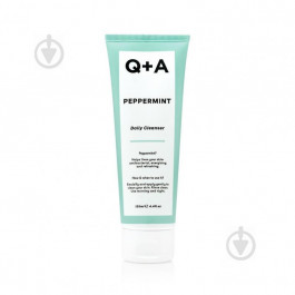 Q+A - Очищаючий заспокійливий гель для обличчя з перцевою м'ятою - Peppermint - Daily Cleanser - 125ml
